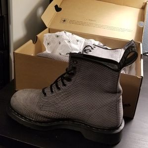 Grey Python 1460 Dr. Martens Boots NEW